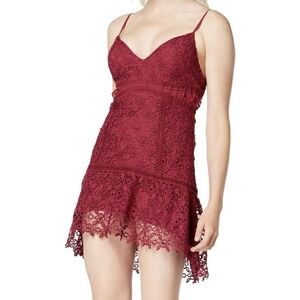 $128 NWT Guess SL Forbidden Dress Crushed Berry Color Size Large